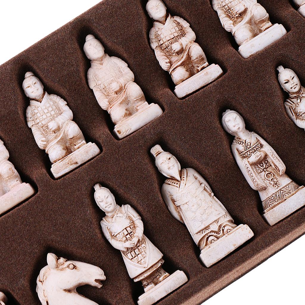 Magnetic Travel Chess - Chinese Chess Set Terracotta Army Resin