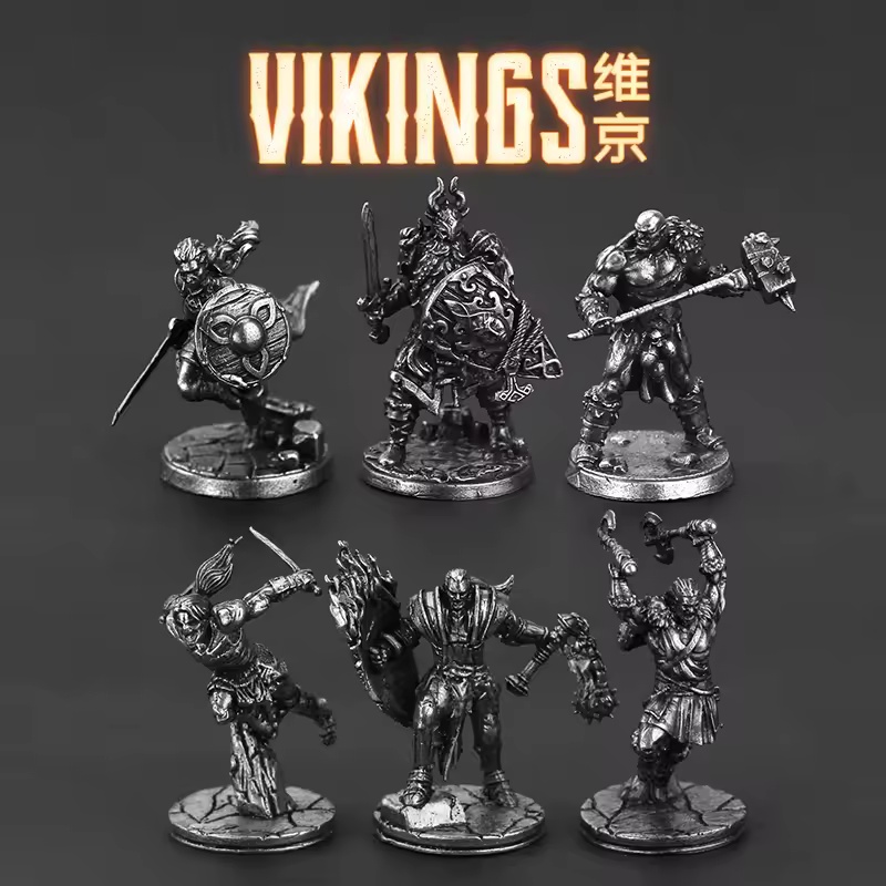 White Brass Viking Warrior Min - Board Game Vikings recension och pris