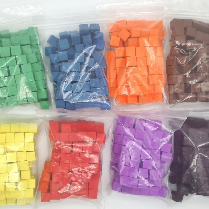 100Pcs/lots 10mm Wood Cubes Co - Board Game Economy recension och pris