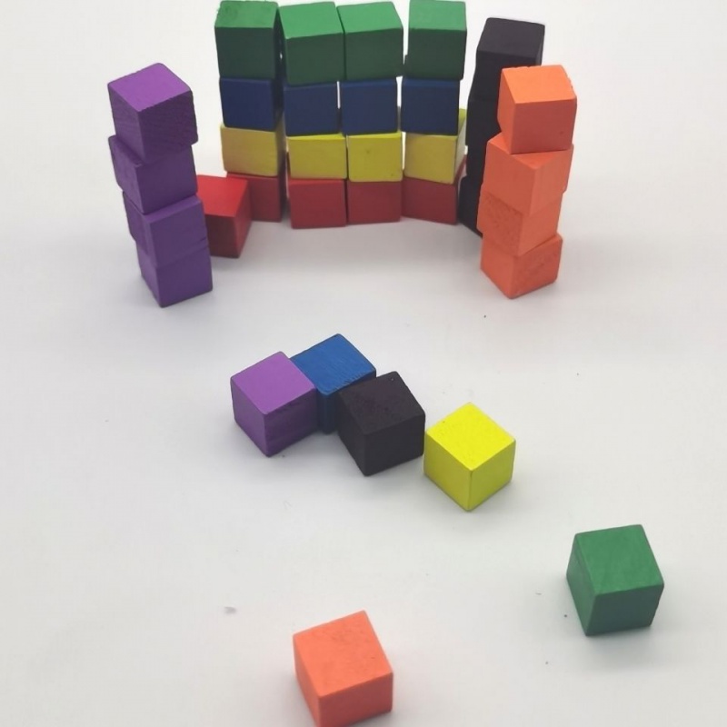 100Pcs/lots 10mm Wood Cubes Co - Board Game Economy recension och pris