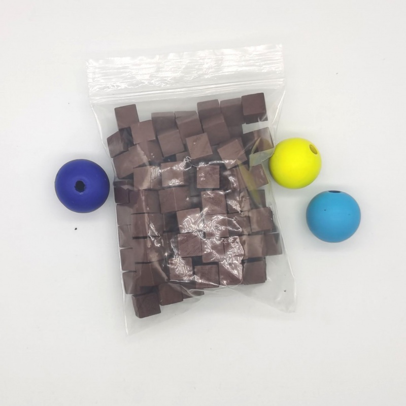 100Pcs/lots 10mm Wood Cubes Co - Board Game Economy recension och pris