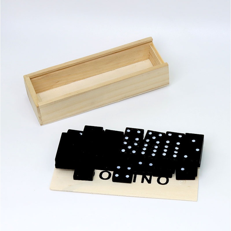 28 Pieces Of Black Dominoes Wo - Board Game Monopoli recension och pris