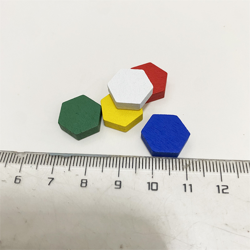 50 Pieces Wooden Hexagonal Pri - Board Game Economy recension och pris