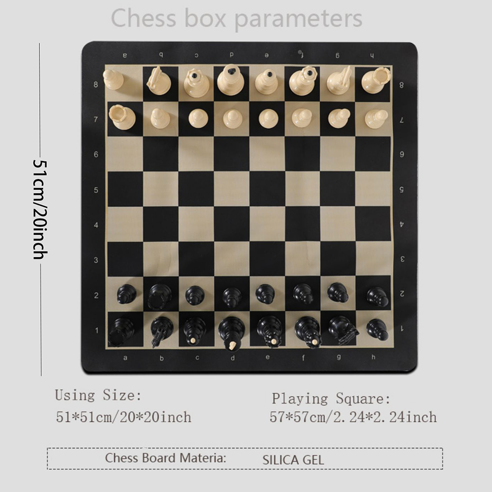 20-Inch Portable Folding Chess - Magnetic Travel Chess recension och pris