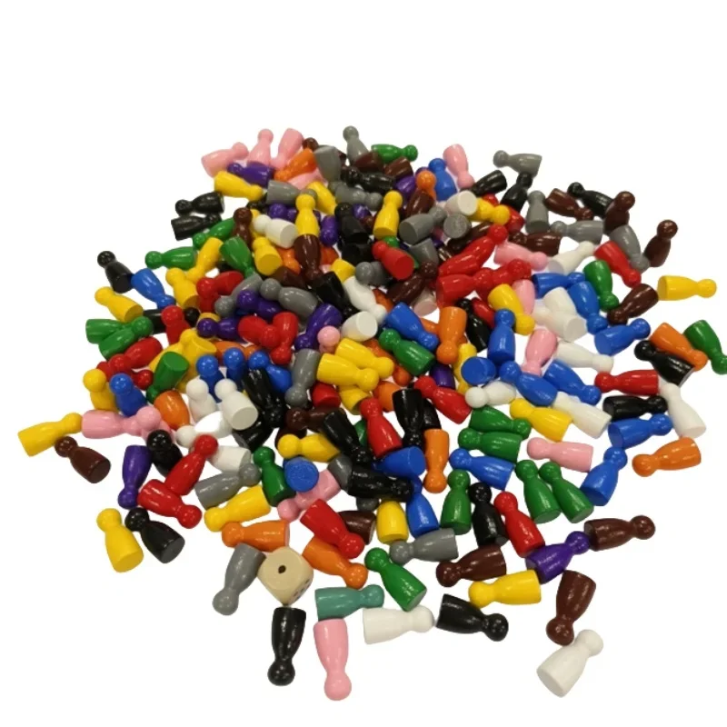 100 Pcs Colorful Wooden Chess  - Board Game Economy recension och pris