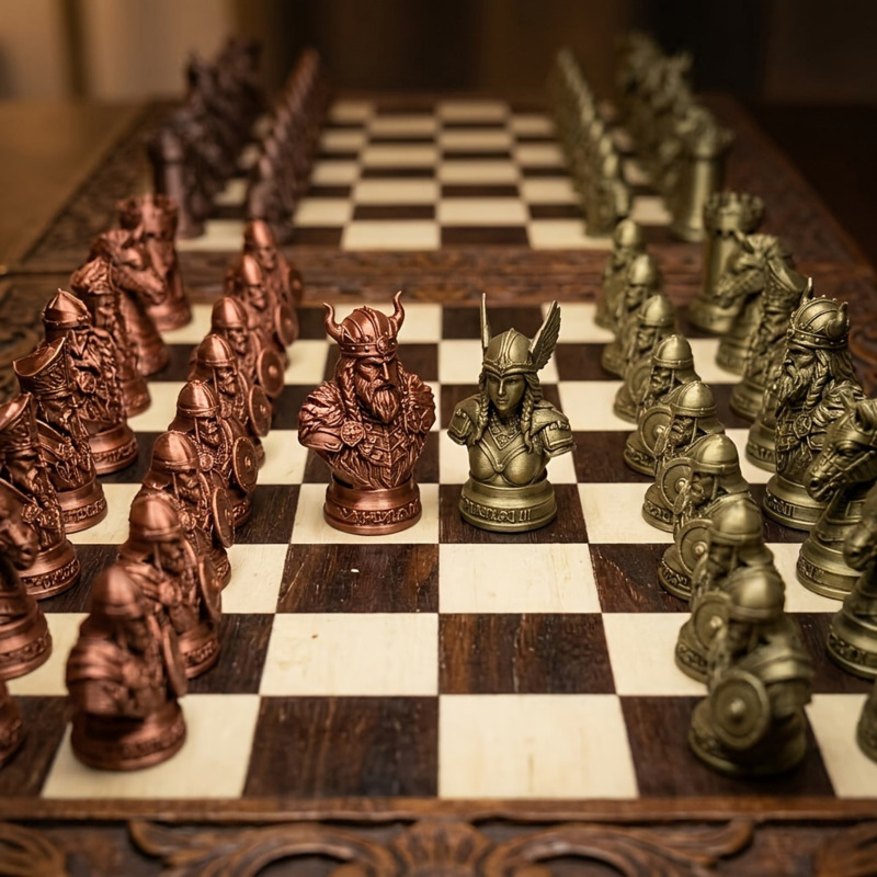 Viking Chess Pieces 3D Printed - Board Game Vikings recension och pris