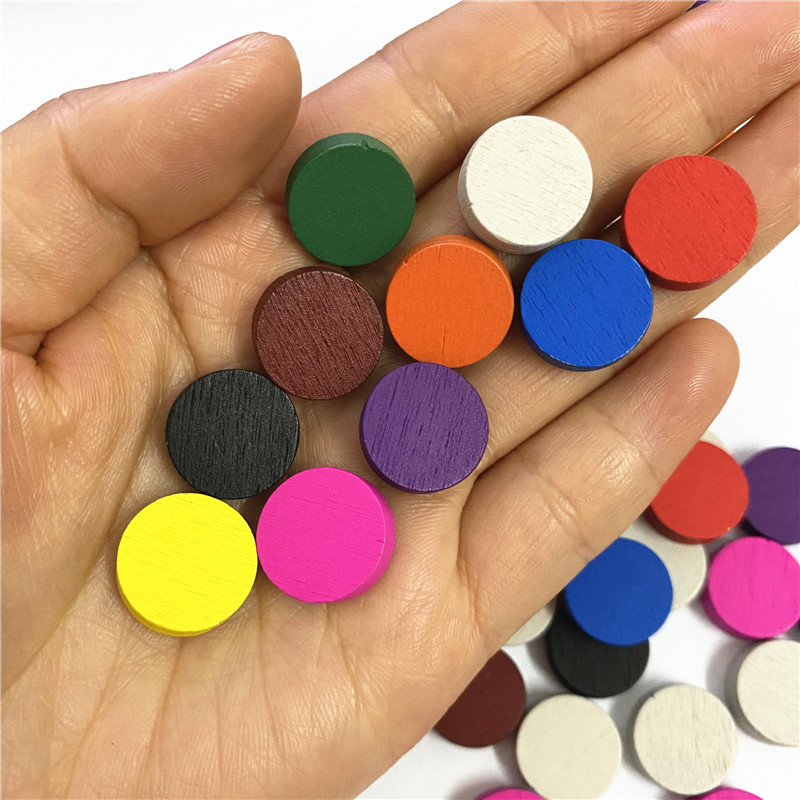 50pieces 15*5MM 11 Colors Wood - Board Game Economy recension och pris