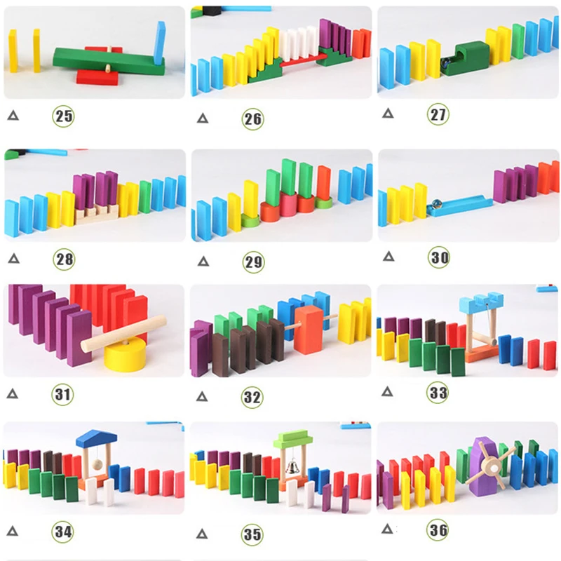 Montessori Wooden Rainbow Domi - Board Game Monopoli recension och pris