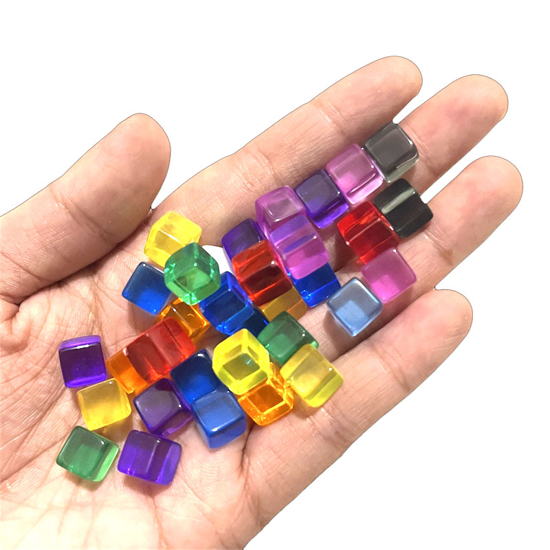 100pcs/set 8mm Clear Cube Dice - Board Game Economy recension och pris