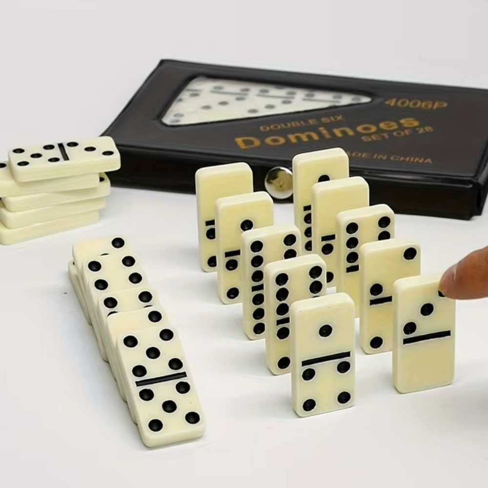 28PCS Double Six Domino Set En - Board Game Monopoli recension och pris