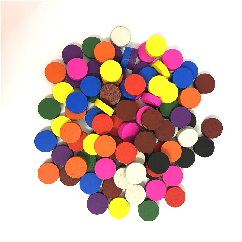 100pieces Diameter 15*5MM Wood - Board Game Economy recension och pris