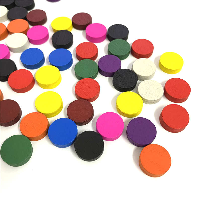 100pieces Diameter 15*5MM Wood - Board Game Economy recension och pris
