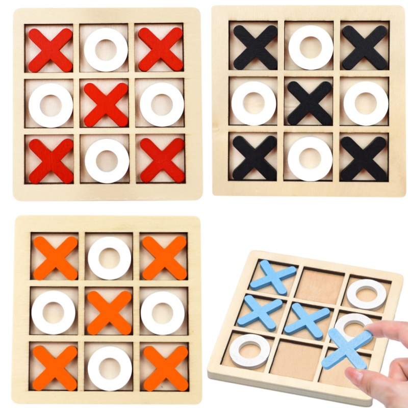 Wooden Tic Tac Toe Board Game  - Board Game Fun recension och pris