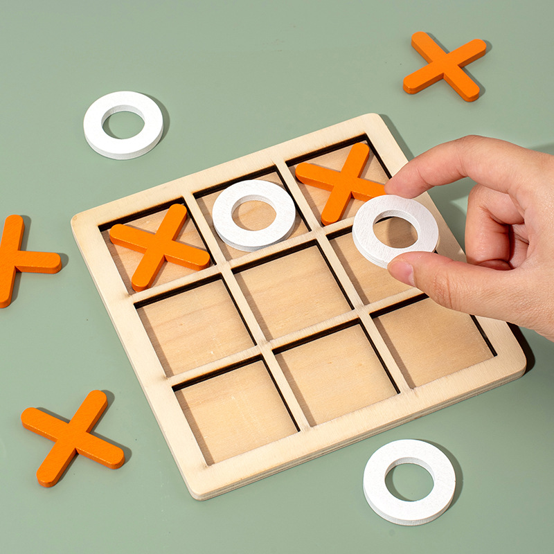 Wooden Tic Tac Toe Board Game  - Board Game Fun recension och pris