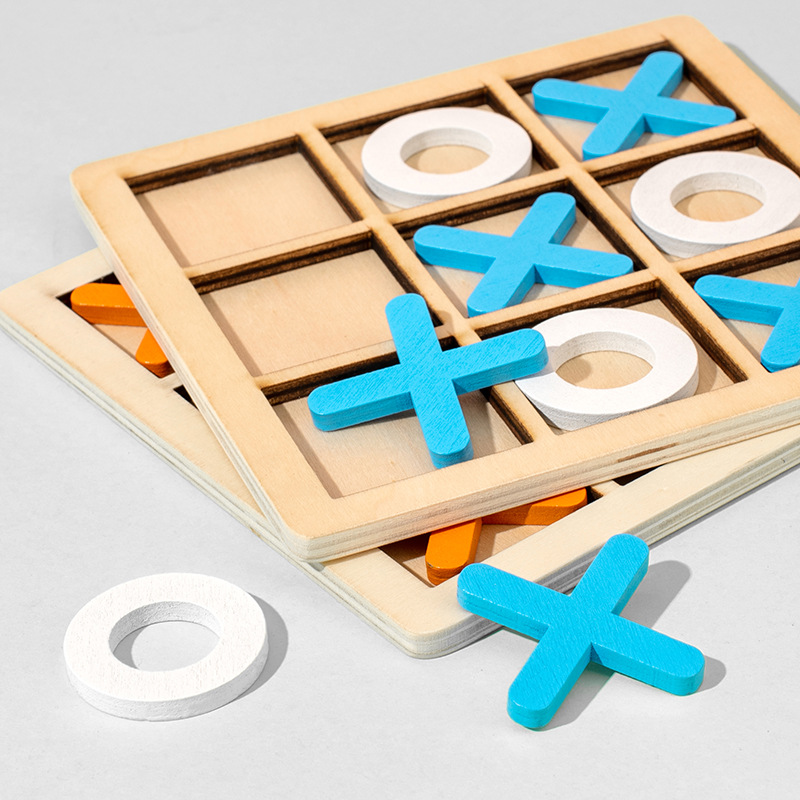 Wooden Tic Tac Toe Board Game  - Board Game Fun recension och pris