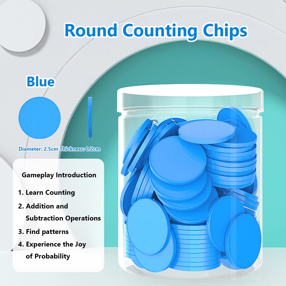 100pcs Plastic Counting Chips  - Board Game Economy recension och pris