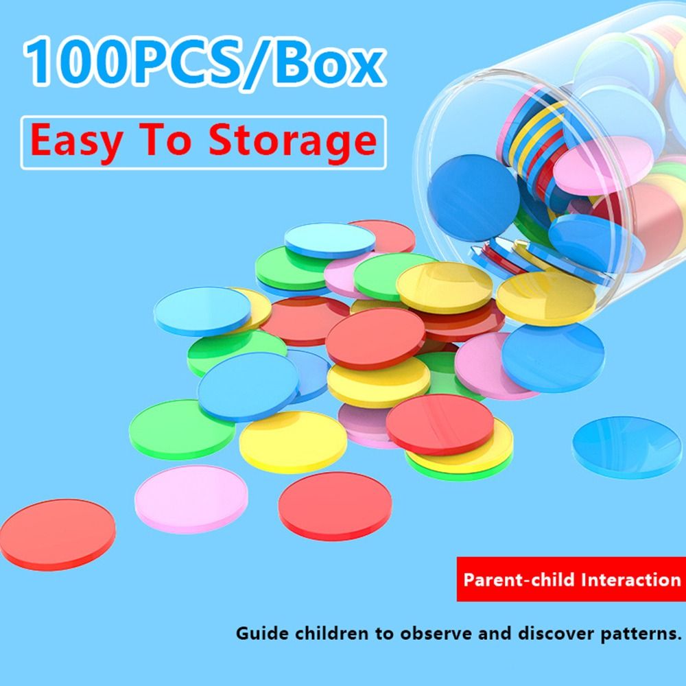 100pcs Plastic Counting Chips  - Board Game Economy recension och pris