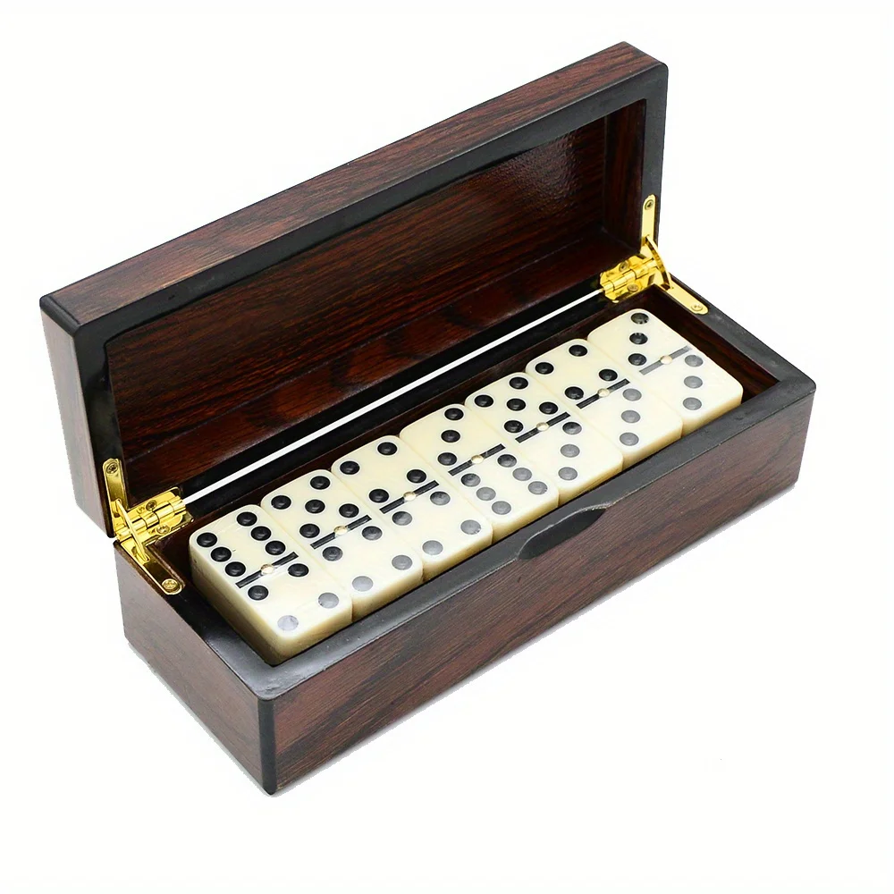[Wooden Dominoes Game Set] 28p - Board Game Monopoli recension och pris
