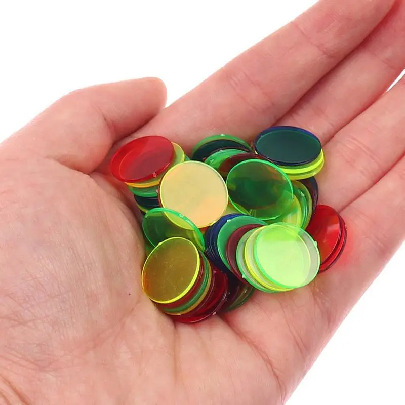 50/100/200pcs 19mm Chips Plast - Board Game Economy recension och pris