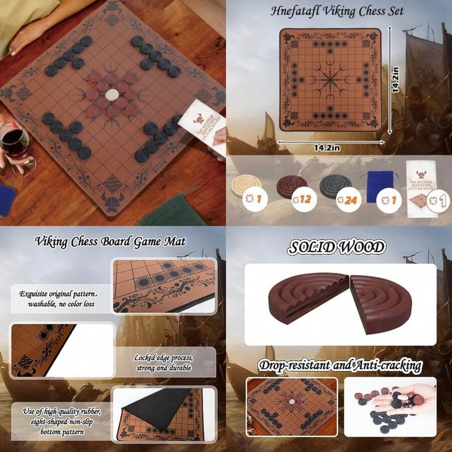 HNEFATAFL: Viking Chess Board  - Board Game Vikings recension och pris