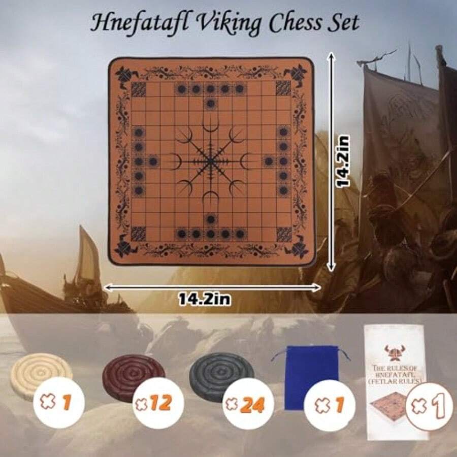 HNEFATAFL: Viking Chess Board  - Board Game Vikings recension och pris