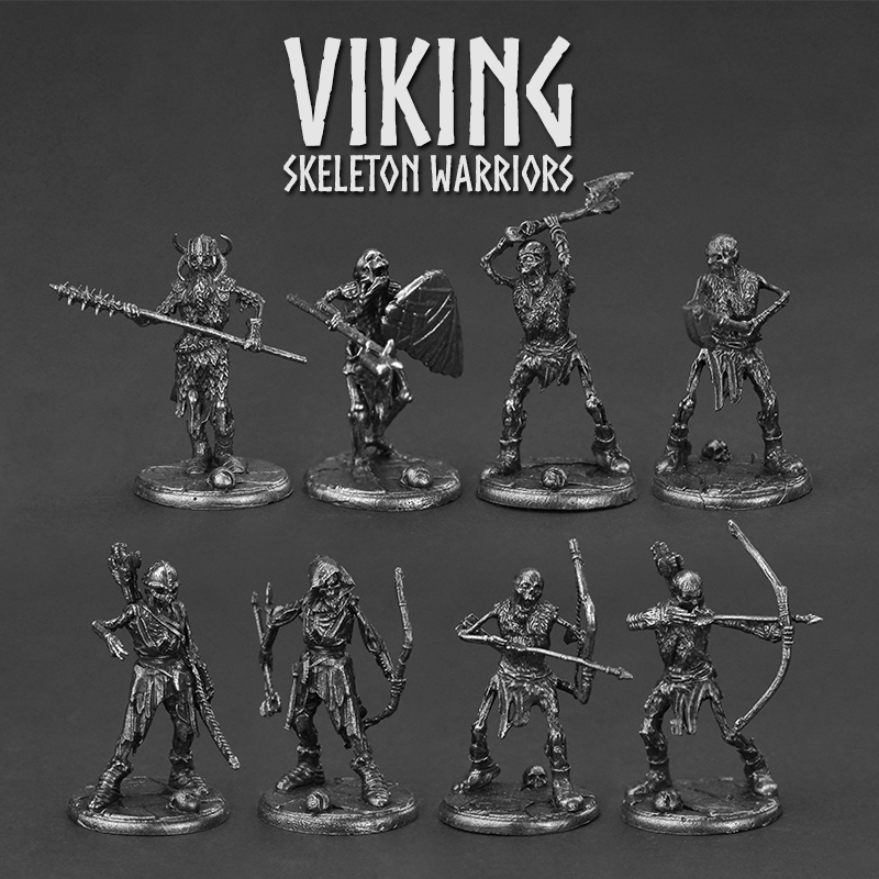 Viking Skull Warrior Corps Met - Board Game Vikings recension och pris