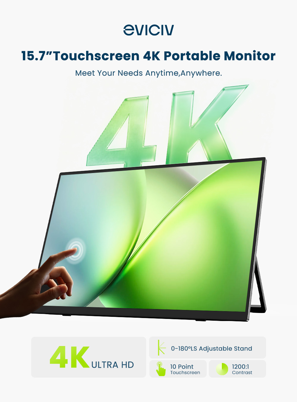EVICIV 4K Portable Monitor 10- - Board Game Journal recension och pris