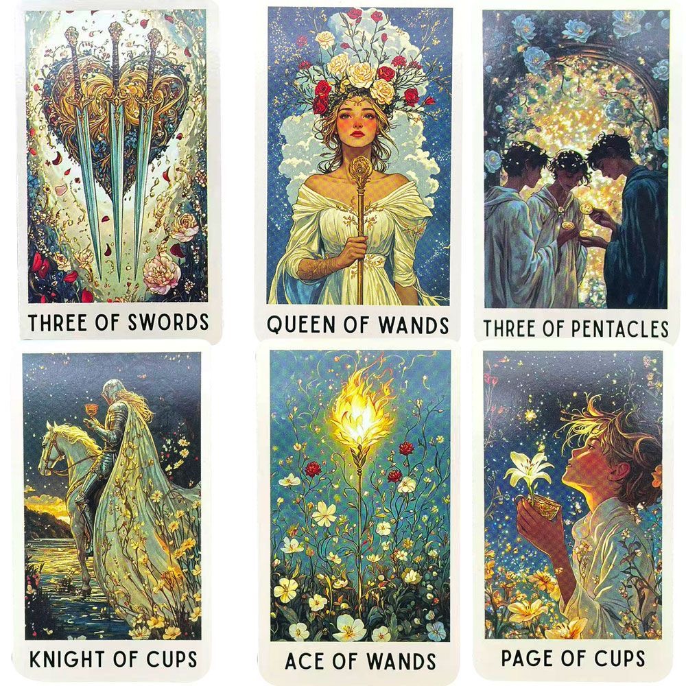 78 Enigmatic Bloom Tarot Cards - Board Game Oracle recension och pris