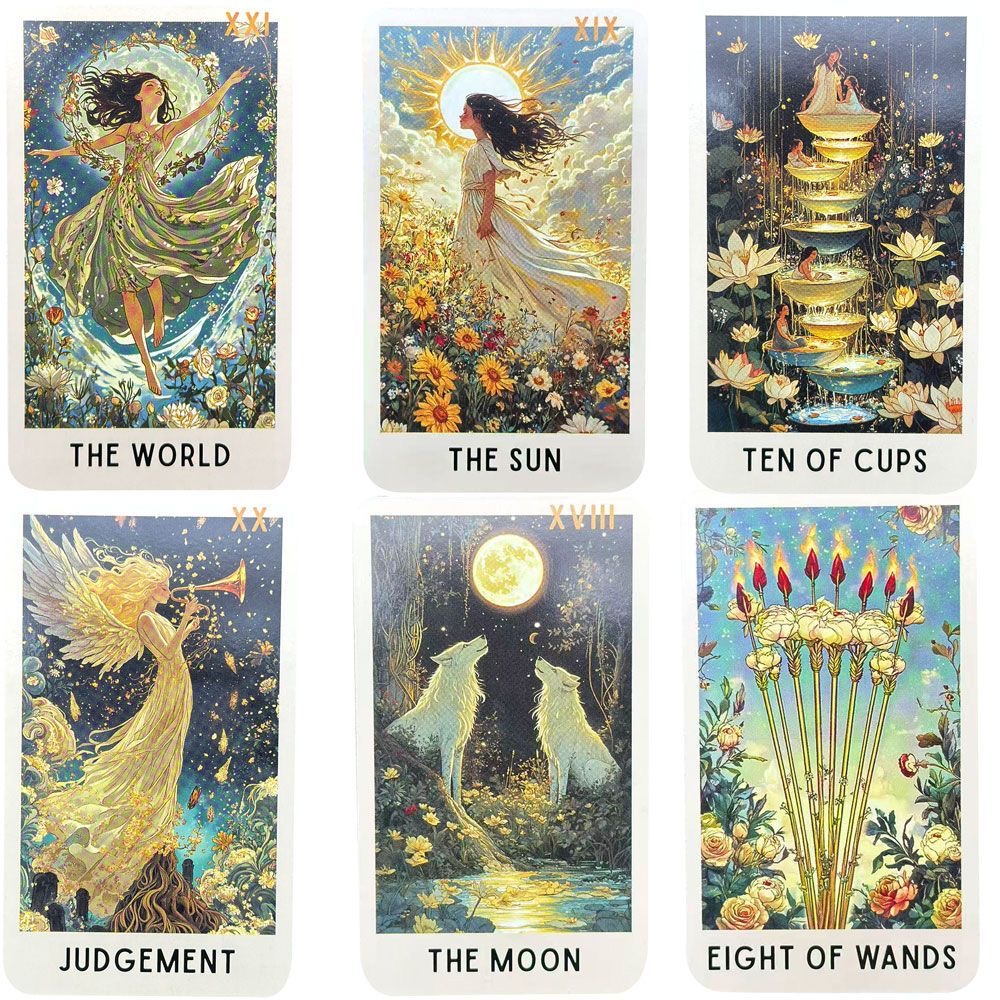 78 Enigmatic Bloom Tarot Cards - Board Game Oracle recension och pris