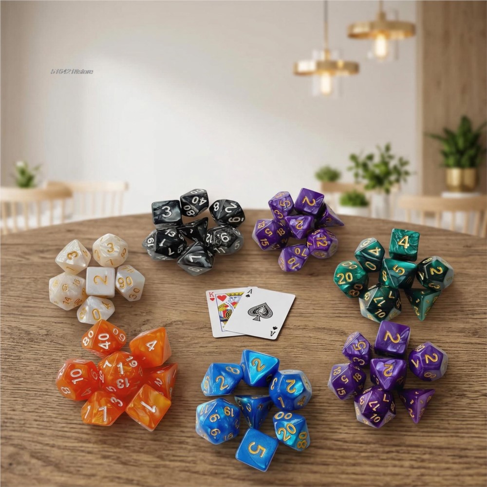 7pcs Set Dice Board Games Roll - Board Game Economy recension och pris