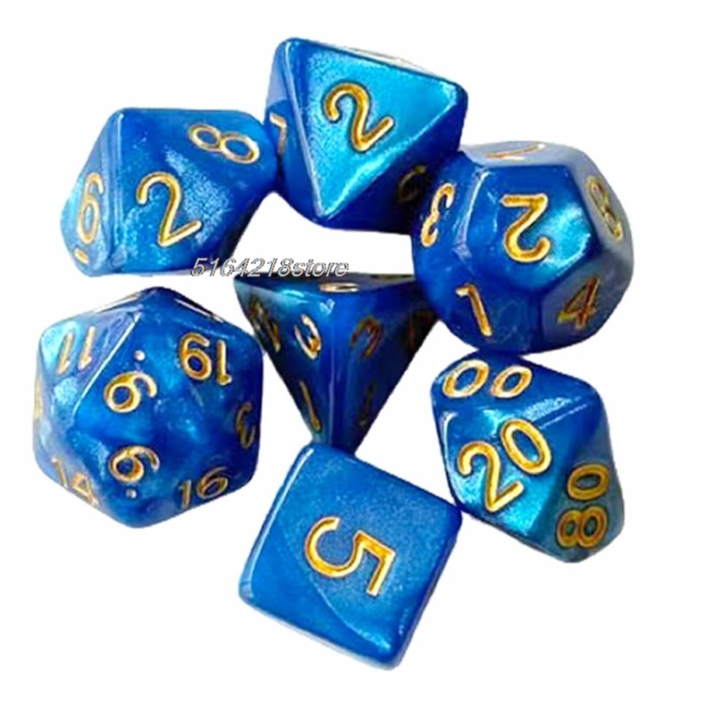 7pcs Set Dice Board Games Roll - Board Game Economy recension och pris