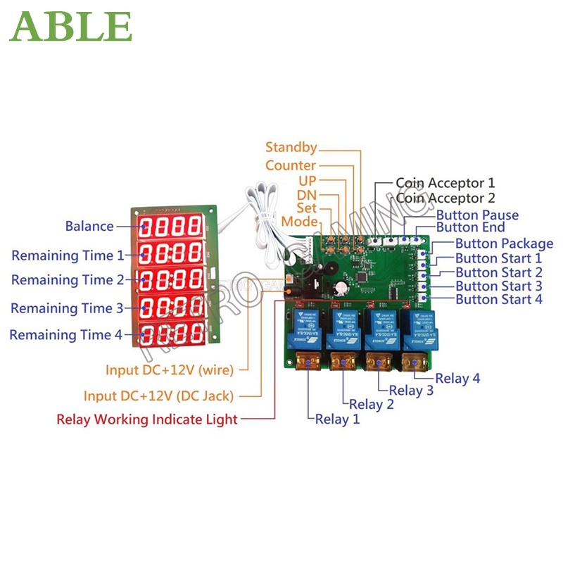 JY-215 Inbuilt Counter 4 Chann - Board Game Economy recension och pris